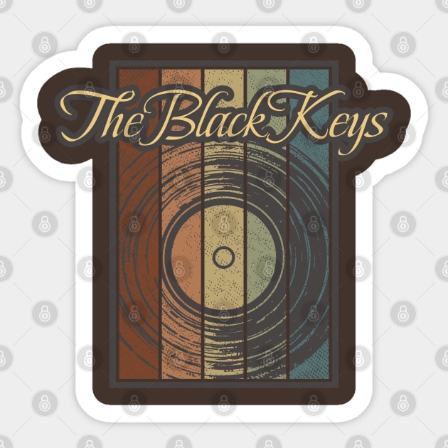 The Black Keys Vynil Silhouette Sticker by North Tight Rope